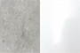 Полка навесная BEST 5.3 цвет бетон/белый глянец