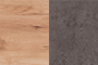 Шкаф комбинированный Лофт 19.14 цвет дуб золотистый/бетон темно-серый