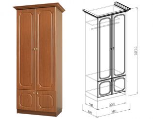 Шкаф платяной №13 Диана