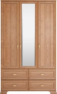 Шкаф 3-х дверный с зеркалом Венеция 1