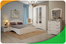 Белая классическая спальня Виола 2