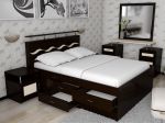 Кровать Волна-3 с комодом 140х200